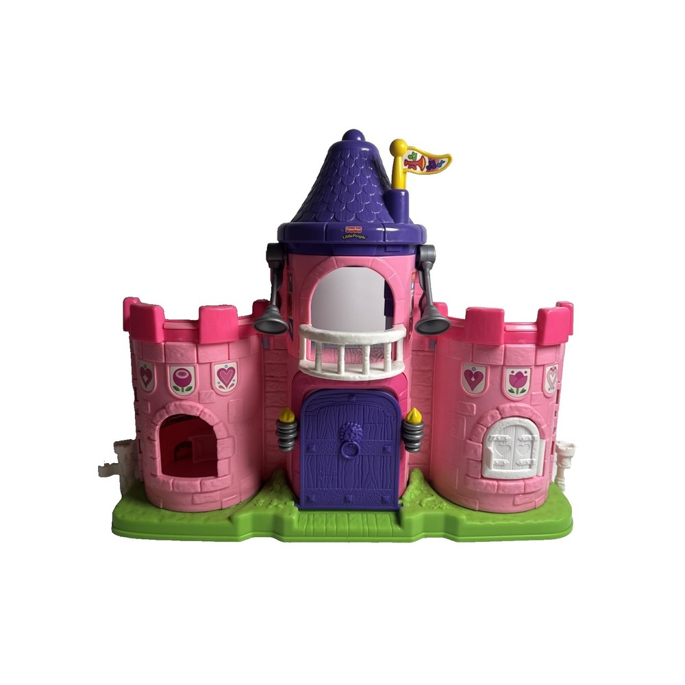 2003 Fisher Price Little People Lil' Kingdom Pink Castle With Sound